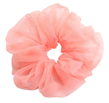 Load image into Gallery viewer, Oversized Organza Scrunchie - Peachy Pink
