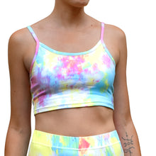 Load image into Gallery viewer, Cropped Tank Top - Rainbow Tie Dye