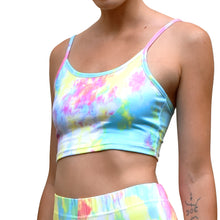 Load image into Gallery viewer, Cropped Tank Top - Rainbow Tie Dye