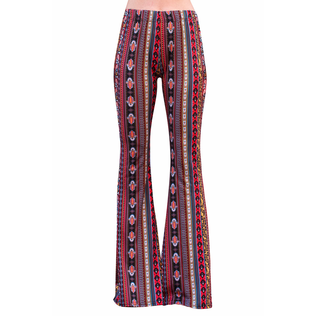 Bell Bottoms - Red/Yellow Paisley