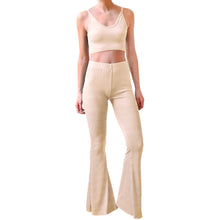 Load image into Gallery viewer, Ribbed Bell Bottoms - Sand