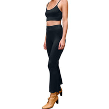 Load image into Gallery viewer, Cropped Bell Bottoms - Solid Black