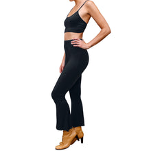 Load image into Gallery viewer, Cropped Bell Bottoms - Solid Black