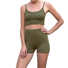 Load image into Gallery viewer, Boyshort Set - Solid Olive