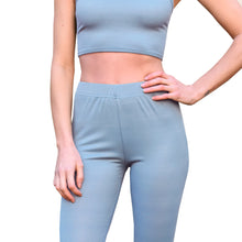 Load image into Gallery viewer, Ribbed Bell Bottoms - Sky