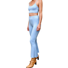 Load image into Gallery viewer, Cropped Bell Bottoms - Solid Light Blue