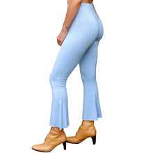 Load image into Gallery viewer, Cropped Bell Bottoms - Solid Light Blue
