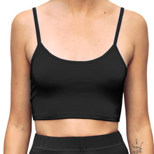 Load image into Gallery viewer, Cropped Tank Top - Solid Black