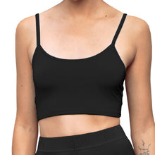 Load image into Gallery viewer, Cropped Tank Top - Solid Black