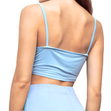Load image into Gallery viewer, Cropped Tank Top - Solid Light Blue
