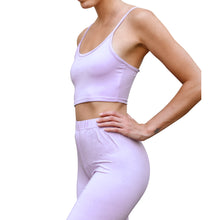 Load image into Gallery viewer, Cropped Bell Bottoms - Solid Lavender