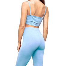 Load image into Gallery viewer, Cropped Bell Bottoms - Solid Light Blue