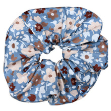 Load image into Gallery viewer, Oversized Scrunchie - Indigo Floral
