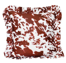 Load image into Gallery viewer, Ruffle Pillow Cover Set - Cow
