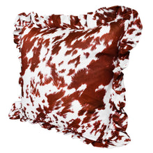 Load image into Gallery viewer, Ruffle Pillow Cover Set - Cow
