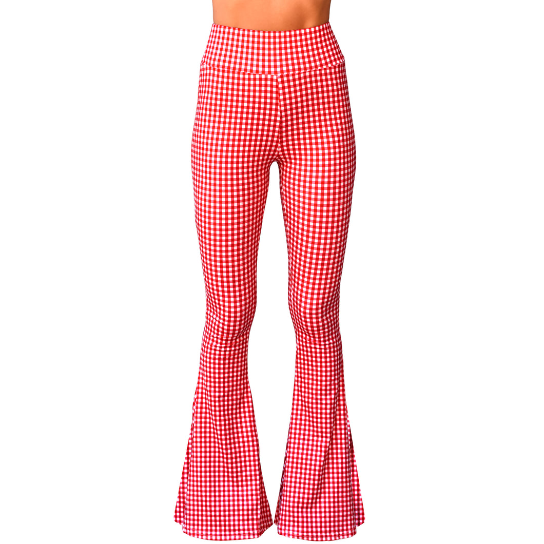 Bell Bottoms - Red Gingham