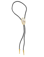 Load image into Gallery viewer, Gemstone Bolo Tie - Mother of Pearl
