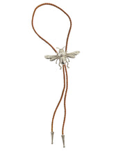Load image into Gallery viewer, Silver Bumblebee Bolo Tie
