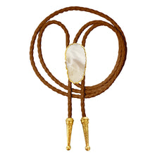 Load image into Gallery viewer, Gemstone Bolo Tie - Mother of Pearl
