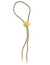 Load image into Gallery viewer, Gold Seashell Bolo Tie
