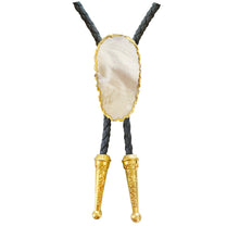 Load image into Gallery viewer, Gemstone Bolo Tie - Mother of Pearl
