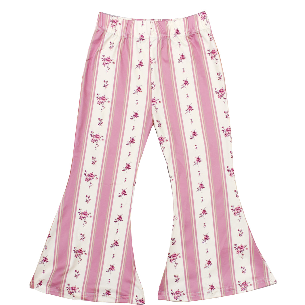 Girl's Bell Bottoms - Pink Coquette