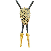 Load image into Gallery viewer, Gemstone Bolo Tie - Dalmatian Jasper
