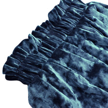 Load image into Gallery viewer, Girl&#39;s Velvet Paper Bag Skirt - Indigo
