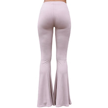 Load image into Gallery viewer, Ribbed Bell Bottoms - Mauve
