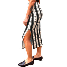 Load image into Gallery viewer, Fitted Midi Skirt - Black Coquette
