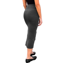 Load image into Gallery viewer, Fitted Midi Skirt - Heather Grey

