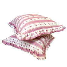 Load image into Gallery viewer, Ruffle Pillow Cover Set - Pink Coquette
