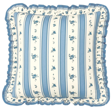 Load image into Gallery viewer, Ruffle Pillow Cover Set - Blue Coquette
