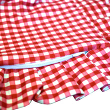 Load image into Gallery viewer, Ruffle Pillow Cover Set - Red Gingham
