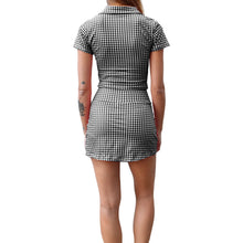 Load image into Gallery viewer, Polo Top &amp; Skort Set - Black Gingham
