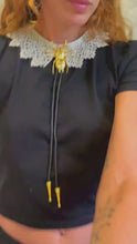 Load and play video in Gallery viewer, Gold Spider Bolo Tie
