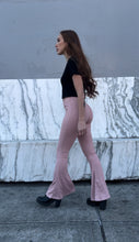 Load and play video in Gallery viewer, Ribbed Bell Bottoms - Rose
