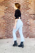 Load and play video in Gallery viewer, Cropped Bell Bottoms - Solid Olive
