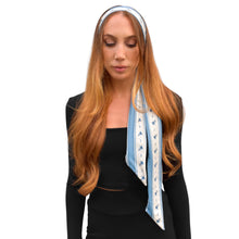 Load image into Gallery viewer, Skinny Scarf - Blue Coquette
