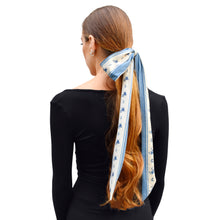 Load image into Gallery viewer, Skinny Scarf - Blue Coquette
