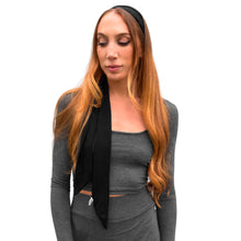 Load image into Gallery viewer, Skinny Scarf - Solid Black
