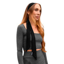 Load image into Gallery viewer, Skinny Scarf - Solid Black
