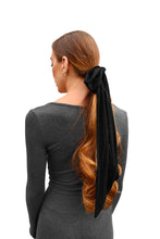 Load image into Gallery viewer, Skinny Scarf - Solid Black
