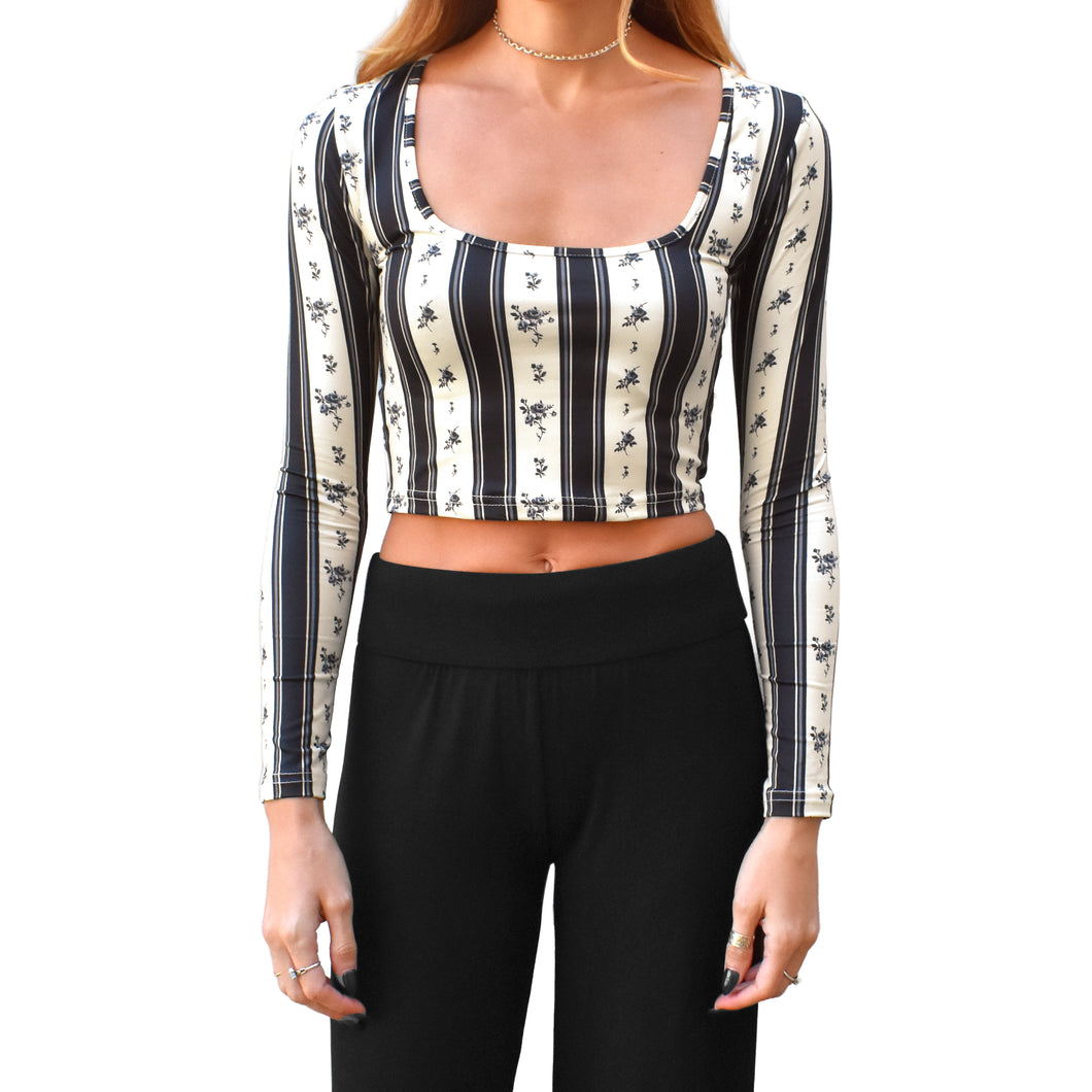 Square-Neck Top - Blue Coquette