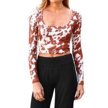 Load image into Gallery viewer, Square-Neck Top - Cow
