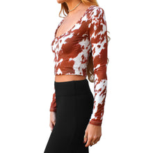 Load image into Gallery viewer, Square-Neck Top - Cow
