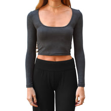 Load image into Gallery viewer, Square-Neck Top - Heather Grey
