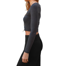 Load image into Gallery viewer, Square-Neck Top - Heather Grey
