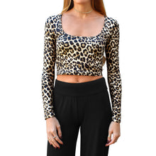 Load image into Gallery viewer, Square-Neck Top - Leopard

