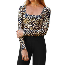 Load image into Gallery viewer, Square-Neck Top - Leopard
